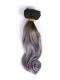 Schwarz nach Silber Ombre Clip in Hair Extensions CD007