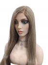 Extra lange Kunsthaarperücke – Warmes Braunblond mit glattem Haar (Lace Front) DLP002