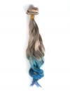 Helles Aschenbraun nach Blau Bunte Clip In Hair Extensions CD017