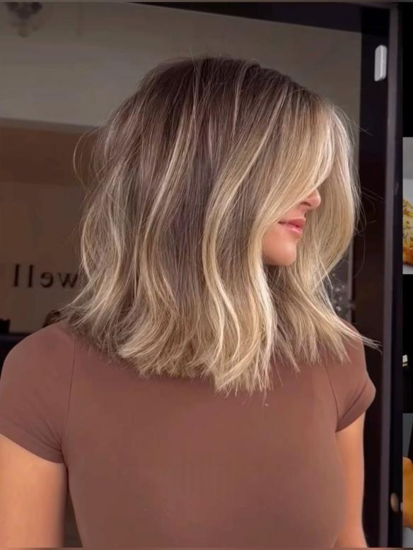 Blond Ombre 100% Echthaar Perücke EH023