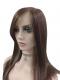 Hübsche mittellange hellbraunrote mit Ingwerblond glatte Synthetsiche Perücke (Lace Part) DLP009