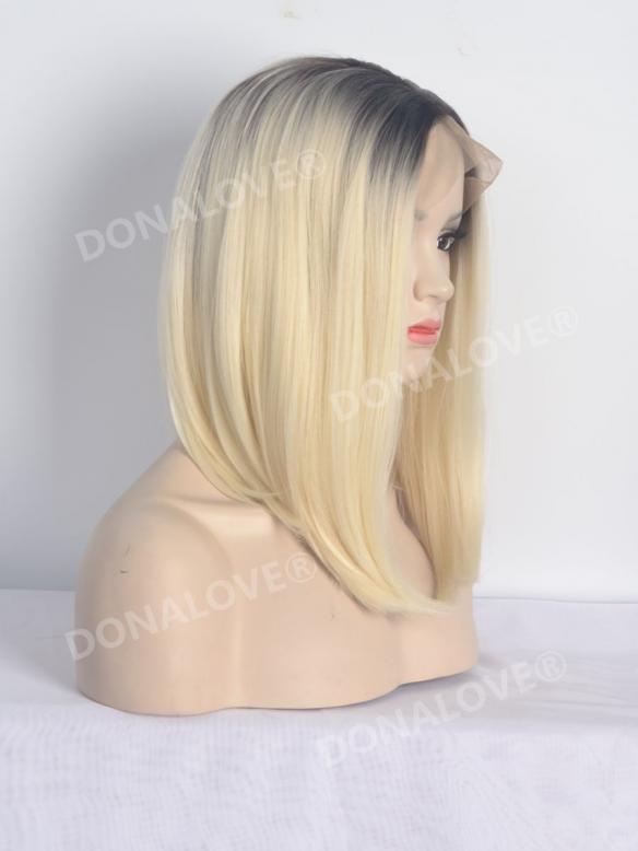 Schwarz Ombré Blond Bob Lace Front synthetische Perücke SNY109