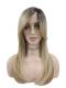 Blonde Ombre mit Highlights Synthetische Perücke (Lace Part) DBK028