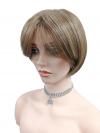 Synthetische Perücke im sanften süßbraunen Bob-Schnitt (Basis Kappe) DBK003
