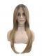 Seidige Honigblonde Lange Synthetische Perücke (Lace Part) DLP030