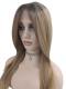 Seidige Honigblonde Lange Synthetische Perücke (Lace Part) DLP030