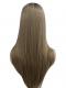 Seidige Honigblonde Lange Synthetische Perücke (Lace Part) DLP030