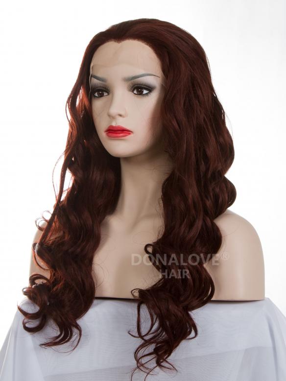 #35 mittel Rückenlänge Wellig Synthetische Lace Perücke-SNY009
