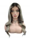 Gewellte Perücke in Graublond EH020