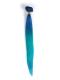 Blau nach Grau-Farbeband Bunte Indisch remy clip in hair extensions CD012