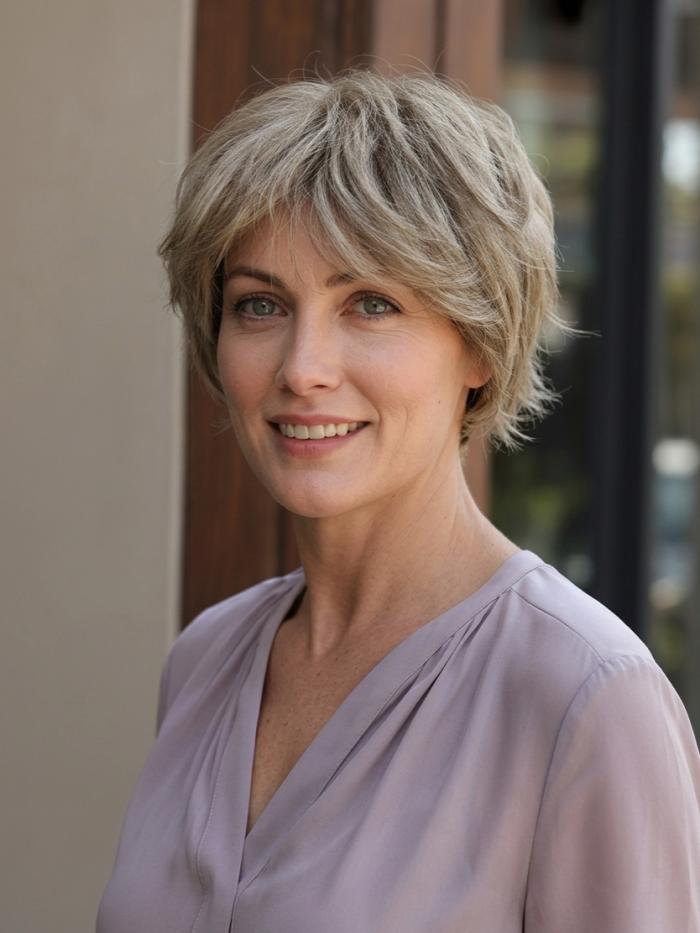 Kunsthaarperücke in Natürlichem Braunblondton (Standard Kappe) DBK004