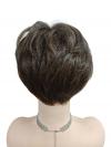 Warme Braune Pixie Synthetische Perücke (MONO TOP) DMT003