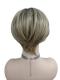 Kurze synthetische Perücke in natürlichem Sandblond mit modernem Look (Basis Kappe) DBK022