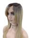 Blonde Ombre mit Highlights Synthetische Perücke (Lace Part) DBK028