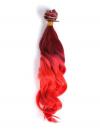 Rot Mermaid Bunte Ombre indisch remy clip in hair extensions CD011