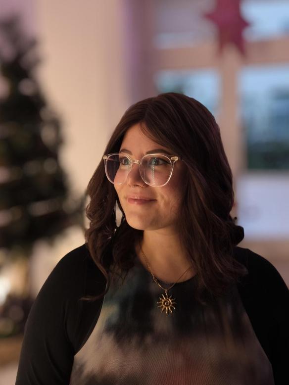 Lange wellige Kunsthaarperücke – Dunkelbraun (Lace Front) DLP014