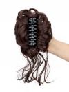  Lockiges Dutt-Haarteil mit Haarkralle – Voluminöser Messy Bun Look HE003