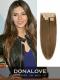 Natürlich Hellbraun indisch remy clip in hair extensiosn SD009