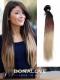 Zwei Farben Ombre indisch remy clip in hair extensions OD005