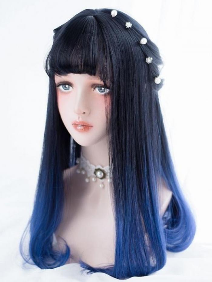 Lolita Synthetische Gewebte Netzkappe Perücke-DL028