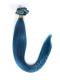 Blau-Farbeband Indisch Remy Haar Clip In Hair Extensions CD009