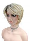 Coole goldblonde kurze synthetische Perücke (Basis kappe) DBK014