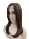 Warmes Braun Goldblond lange glatte Synthetische Perücke(Lace Part) DBK042