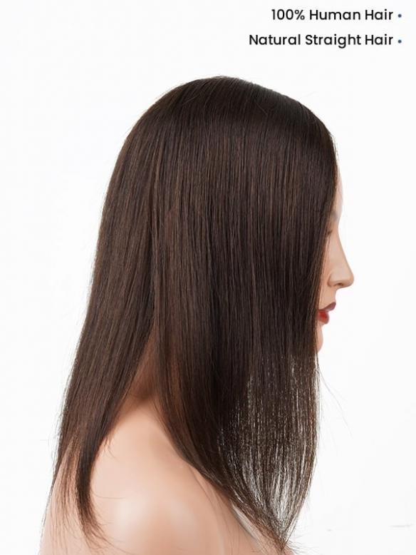 Natürlicher Haaransatz Damen Silk-Top & Wefted Back Haarteil TP005