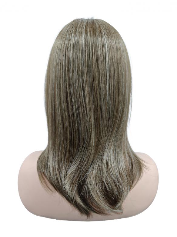 Leinenbraun mit platinblonden Highlights vorn Synthetische Perücke (Lace Part) DLP032