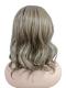 Gewellte Perücke in Hellbraun mit Platinblond-Highlights (Lace Part) DLP042